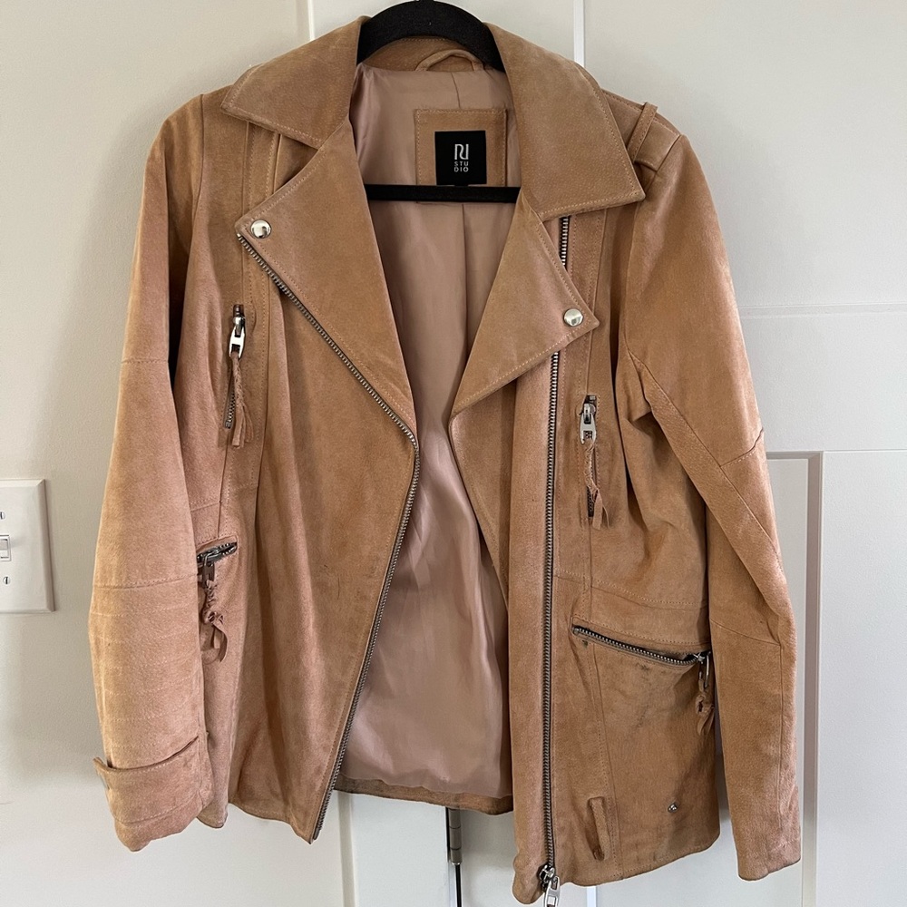 River Island Suede Moto Jacket